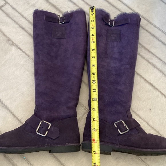 REDUCED!! Anna Sui for Hush Puppies tall suede boots! Zipper! Size 6 us - Picture 14 of 17